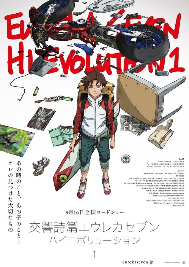 Эврика 7: Здравствуй, эволюция 1 / Koukyoushihen Eureka Seven: Hi-Evolution 1